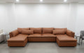 Custom Leather Sectional