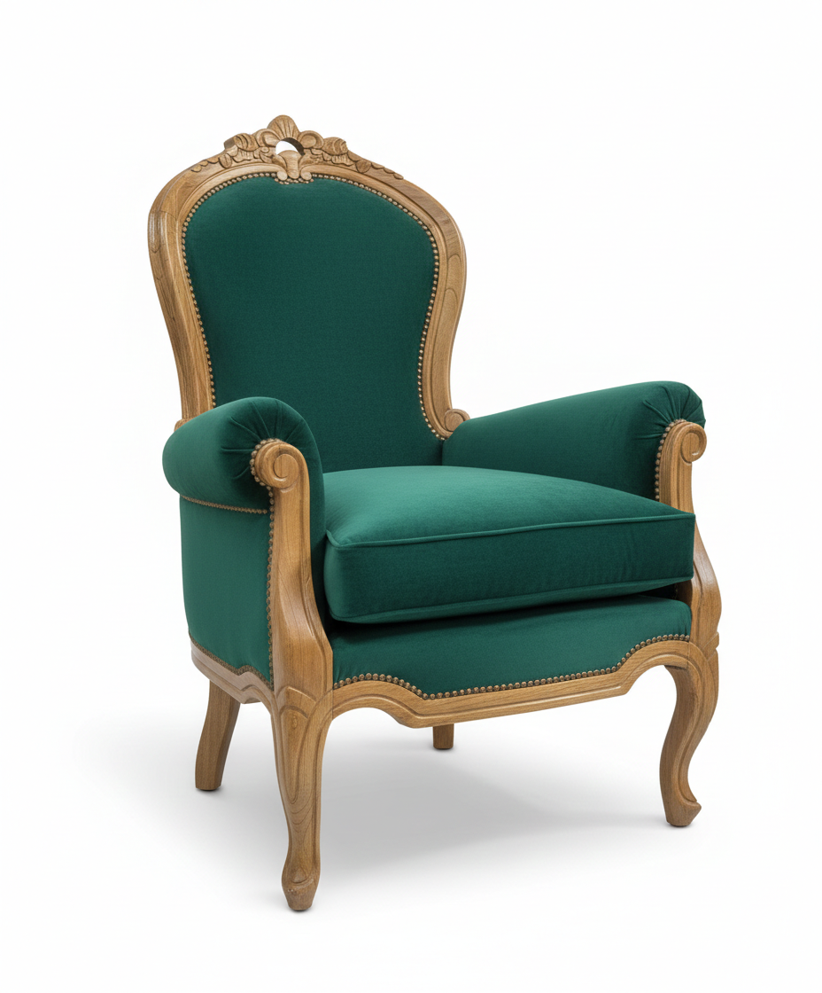 Antique Tufted Armchair